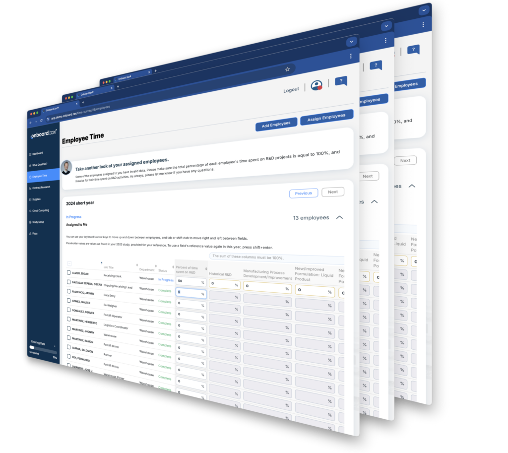 Assignable tasks interface showing team collaboration