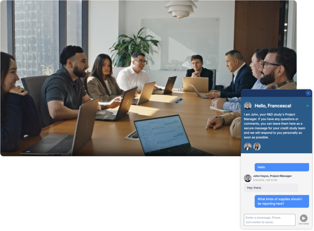 Secure messaging with RDIG advisor team